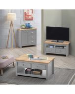 3 Piece Living Room Set (Corner TV Unit, 1 Door Sideboard, 2 Drawer Coffee Table)
