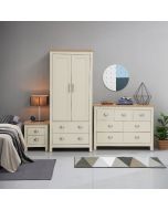 3 Piece Bedroom Set (2 Door Wardrobe, 3+4 Chest, 2 Drawer Bedside) 