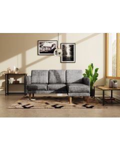 3 Seater Corner Sofa Grey